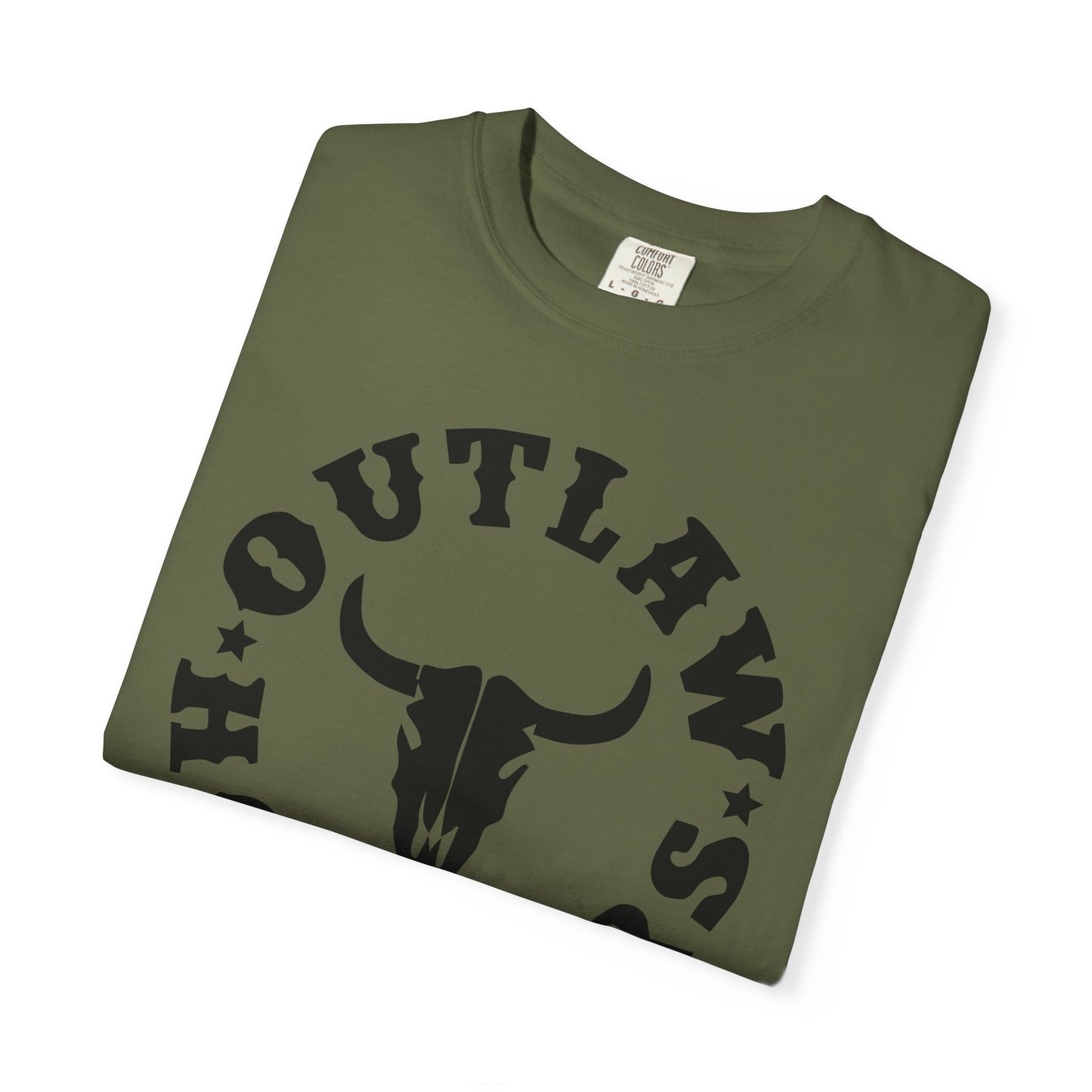Black Outlaw Holsters Garment-Dyed T-shirt, Unisex