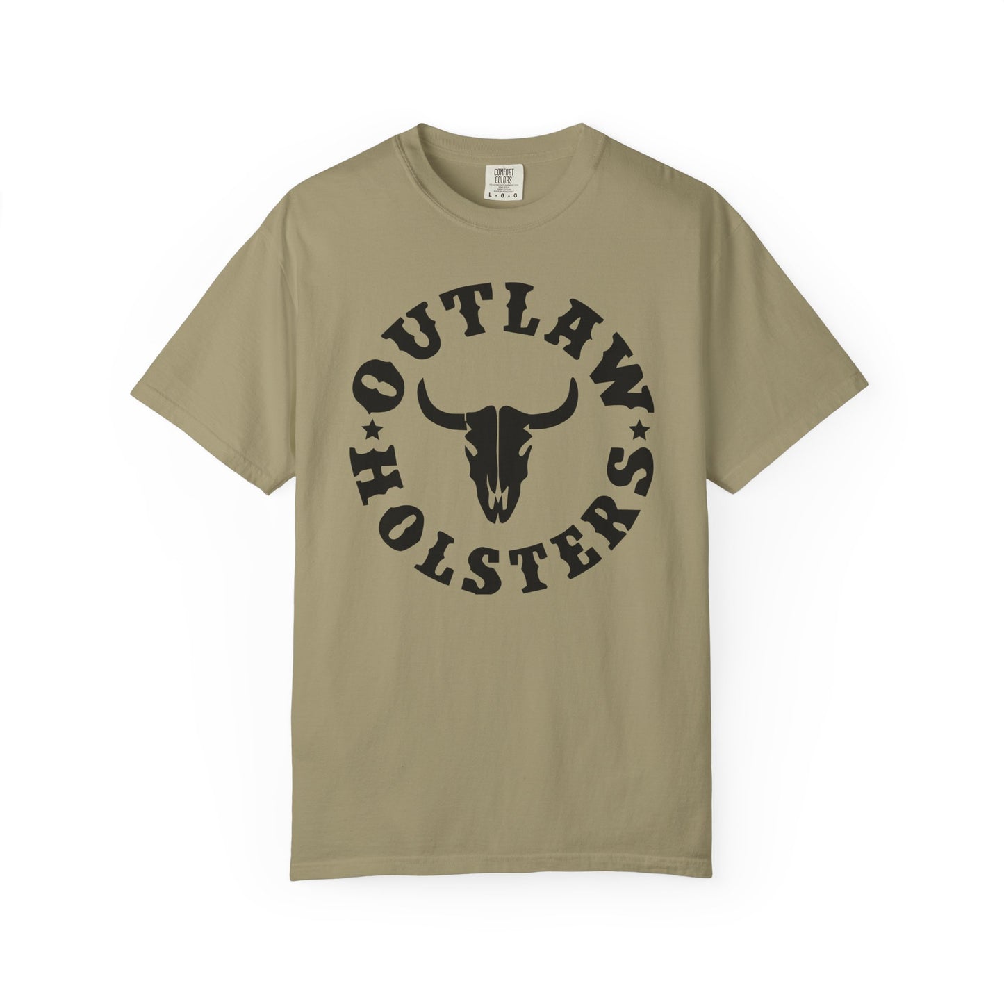 Black Outlaw Holsters Garment-Dyed T-shirt, Unisex