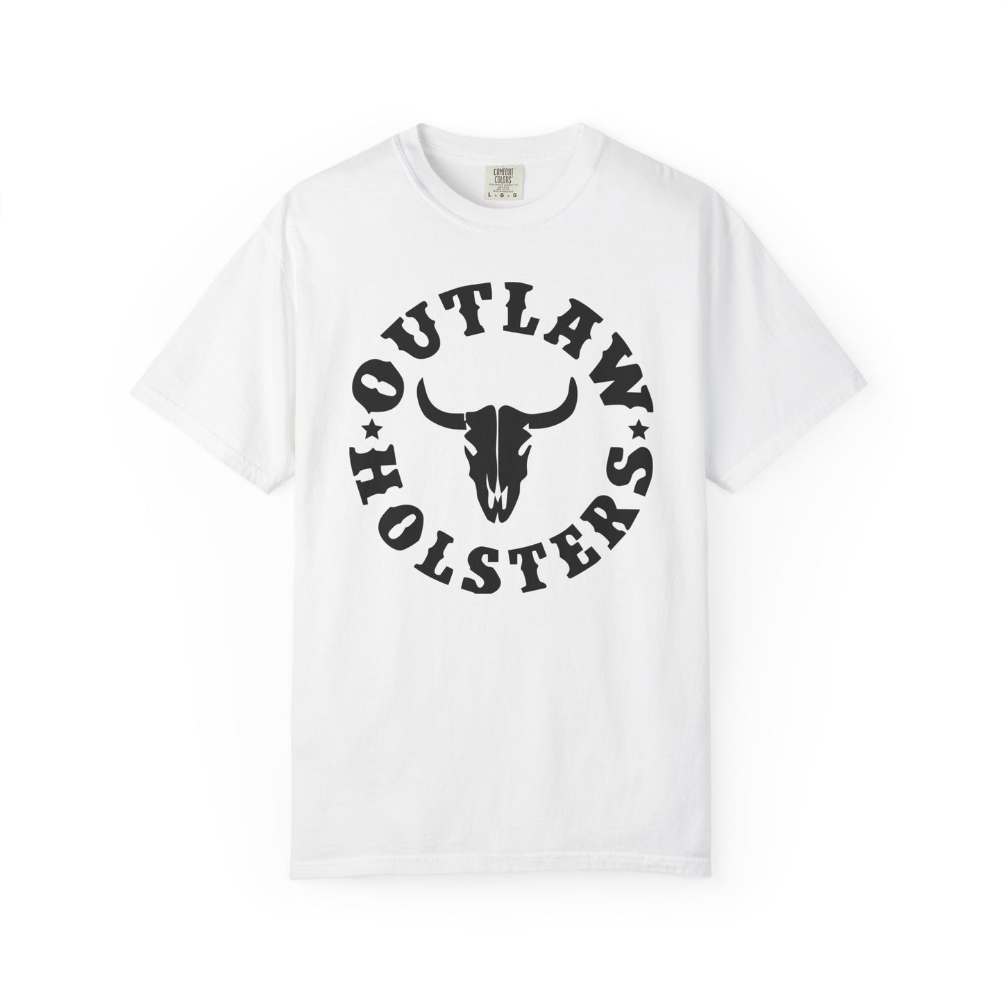 Black Outlaw Holsters Garment-Dyed T-shirt, Unisex