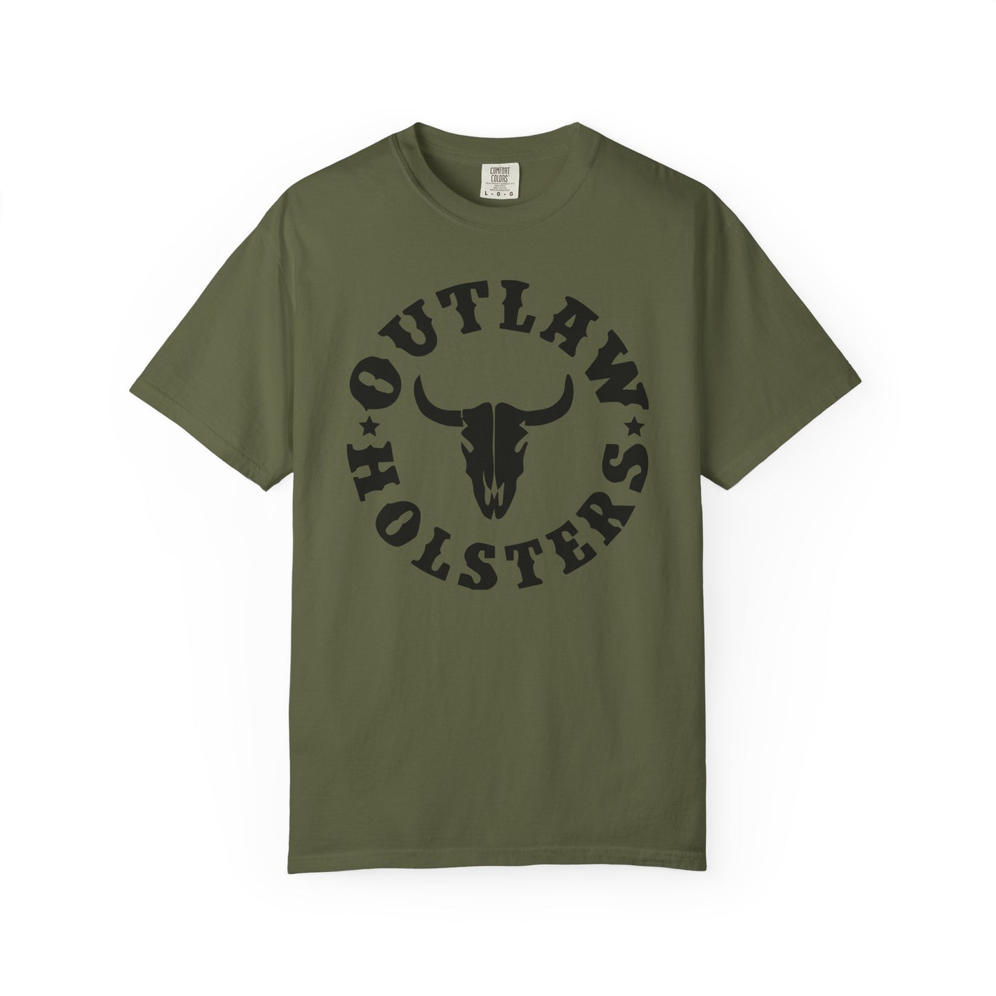 Black Outlaw Holsters Garment-Dyed T-shirt, Unisex