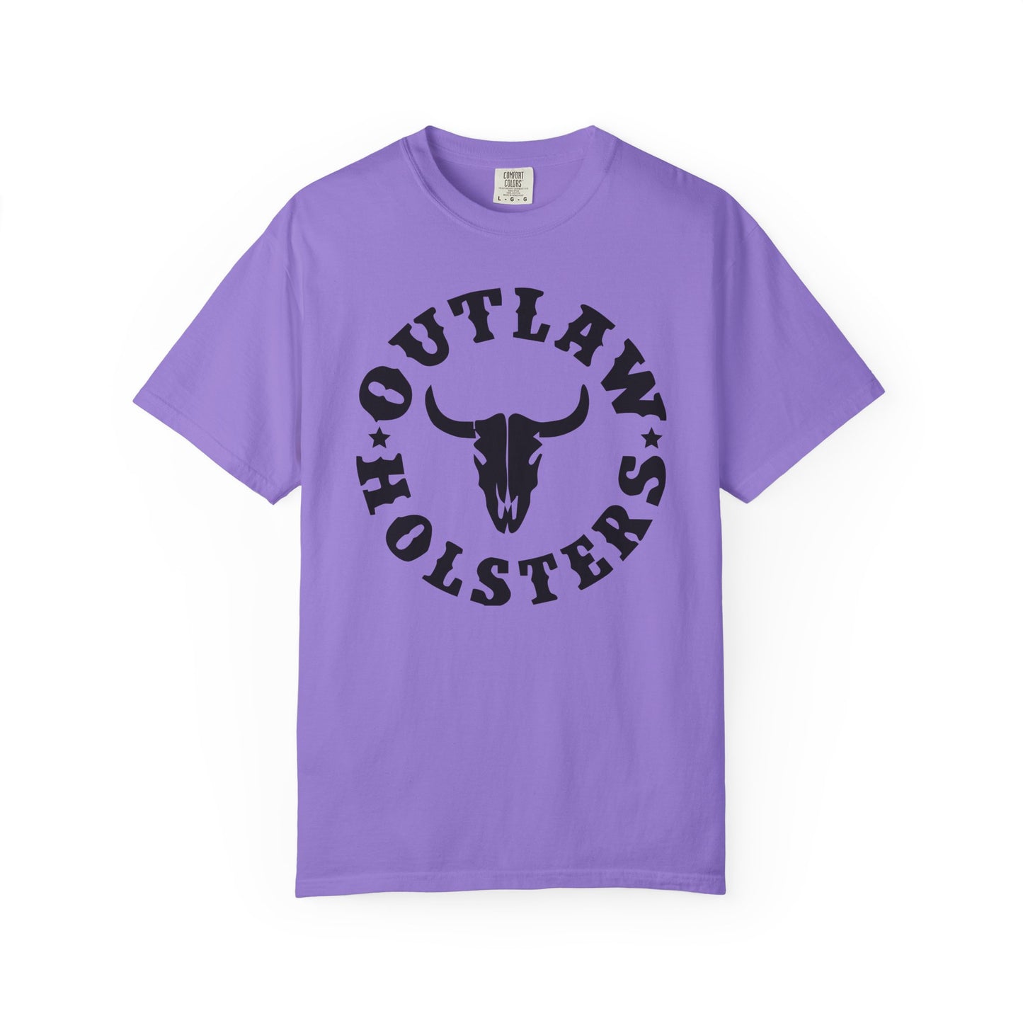 Black Outlaw Holsters Garment-Dyed T-shirt, Unisex