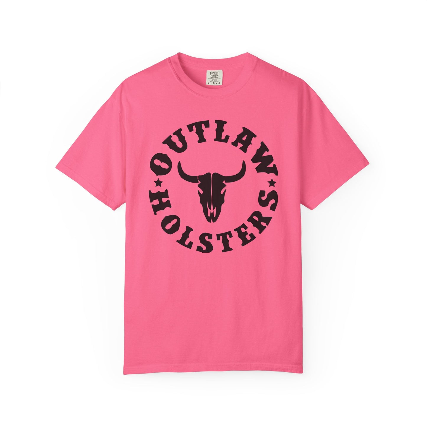 Black Outlaw Holsters Garment-Dyed T-shirt, Unisex