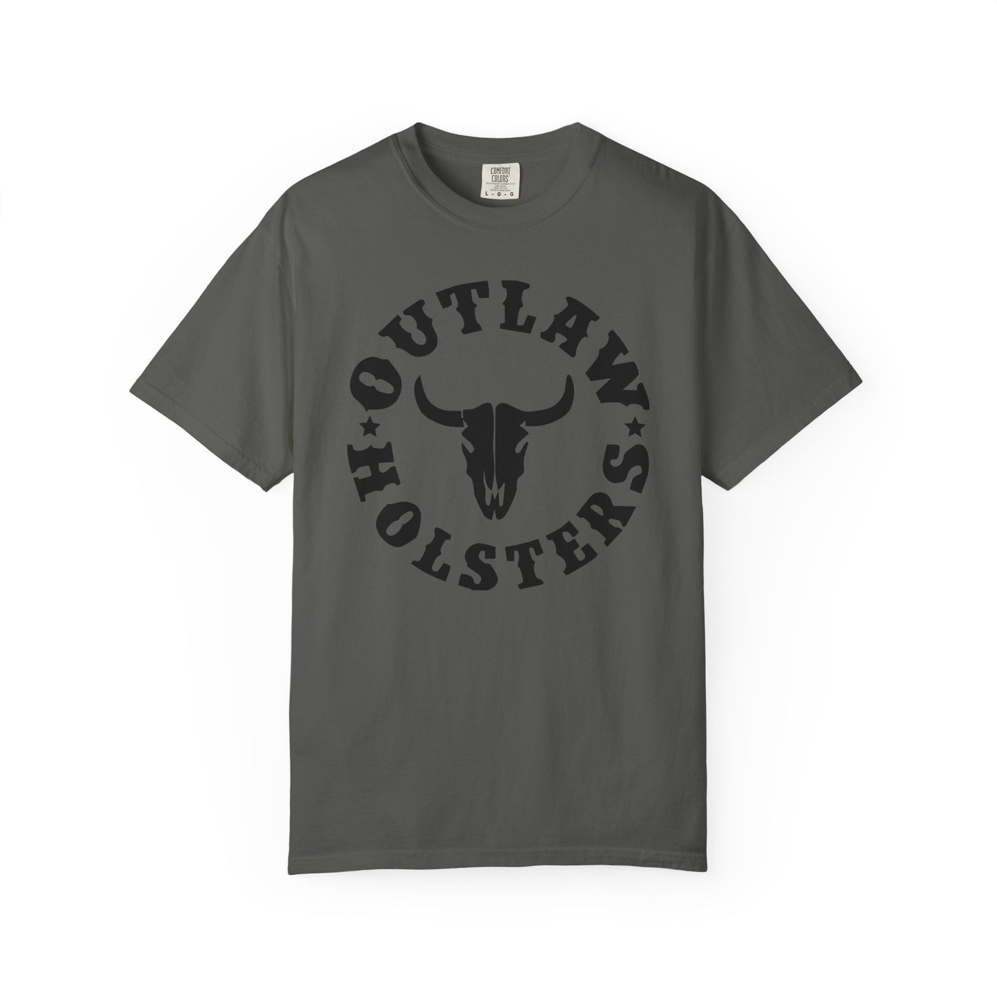 Black Outlaw Holsters Garment-Dyed T-shirt, Unisex