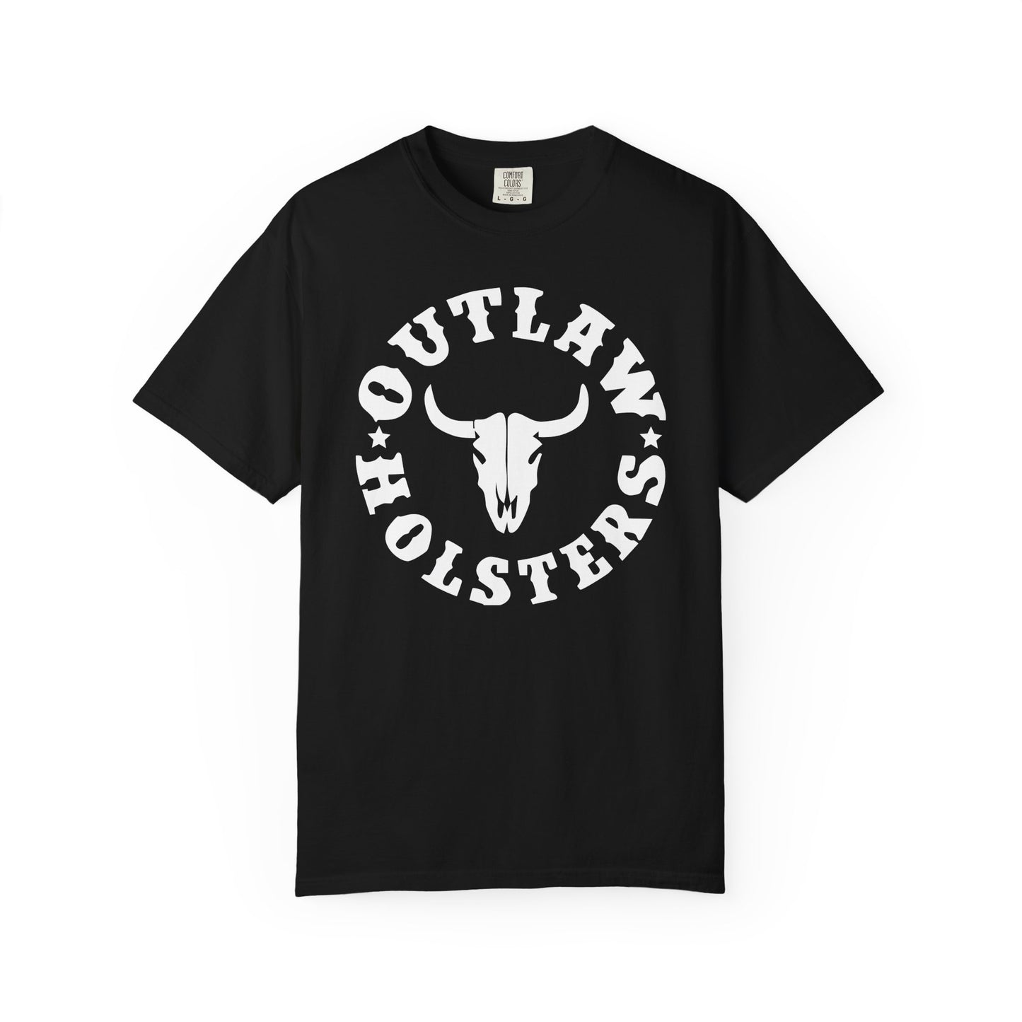 White Outlaw Holsters Garment-Dyed T-shirt, Unisex