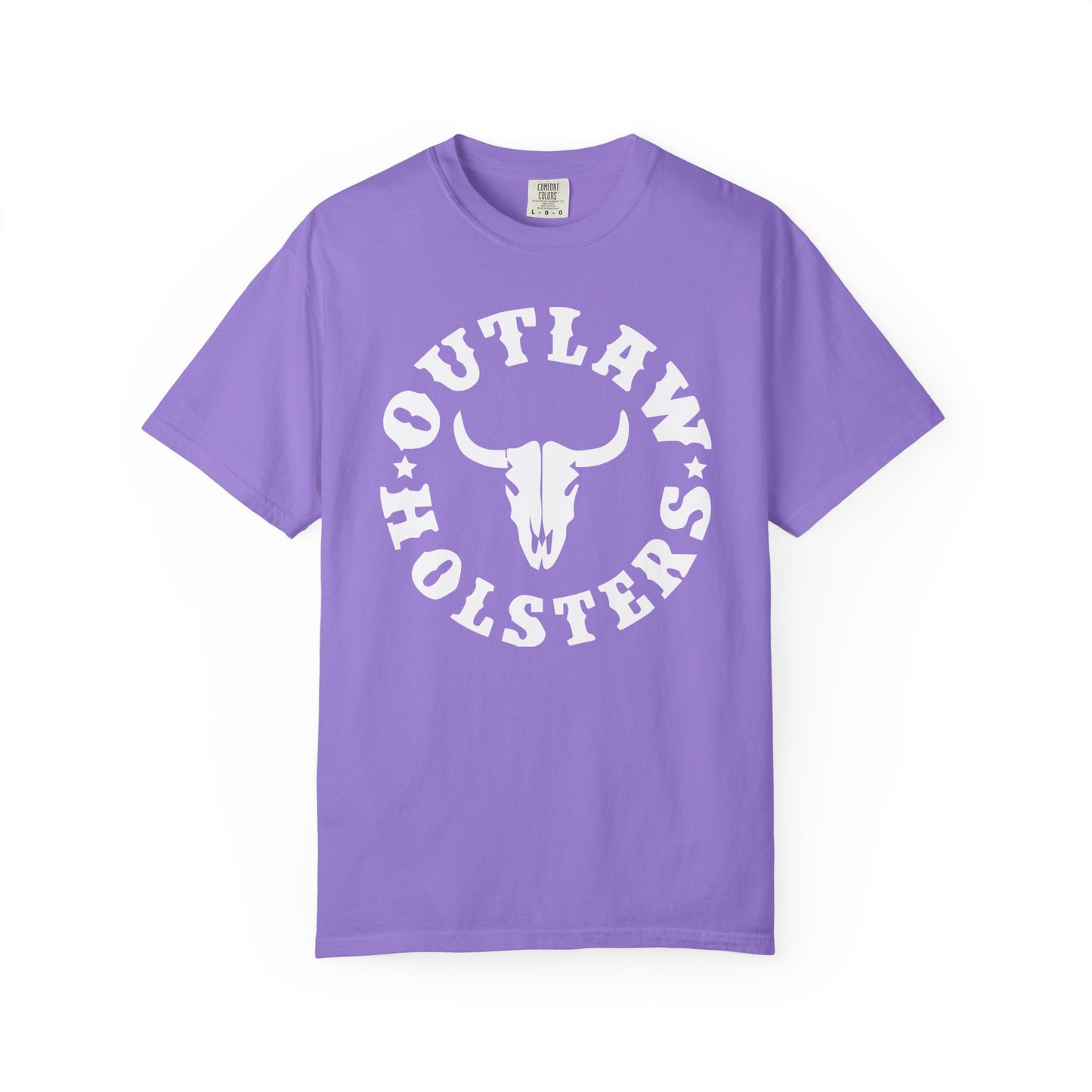 White Outlaw Holsters Garment-Dyed T-shirt, Unisex