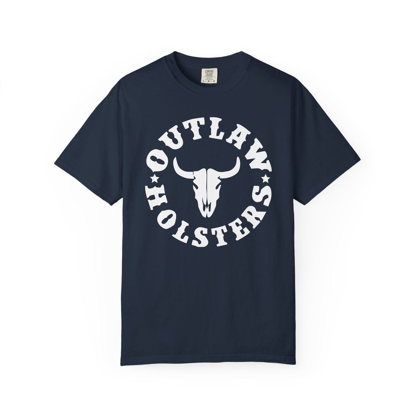 White Outlaw Holsters Garment-Dyed T-shirt, Unisex