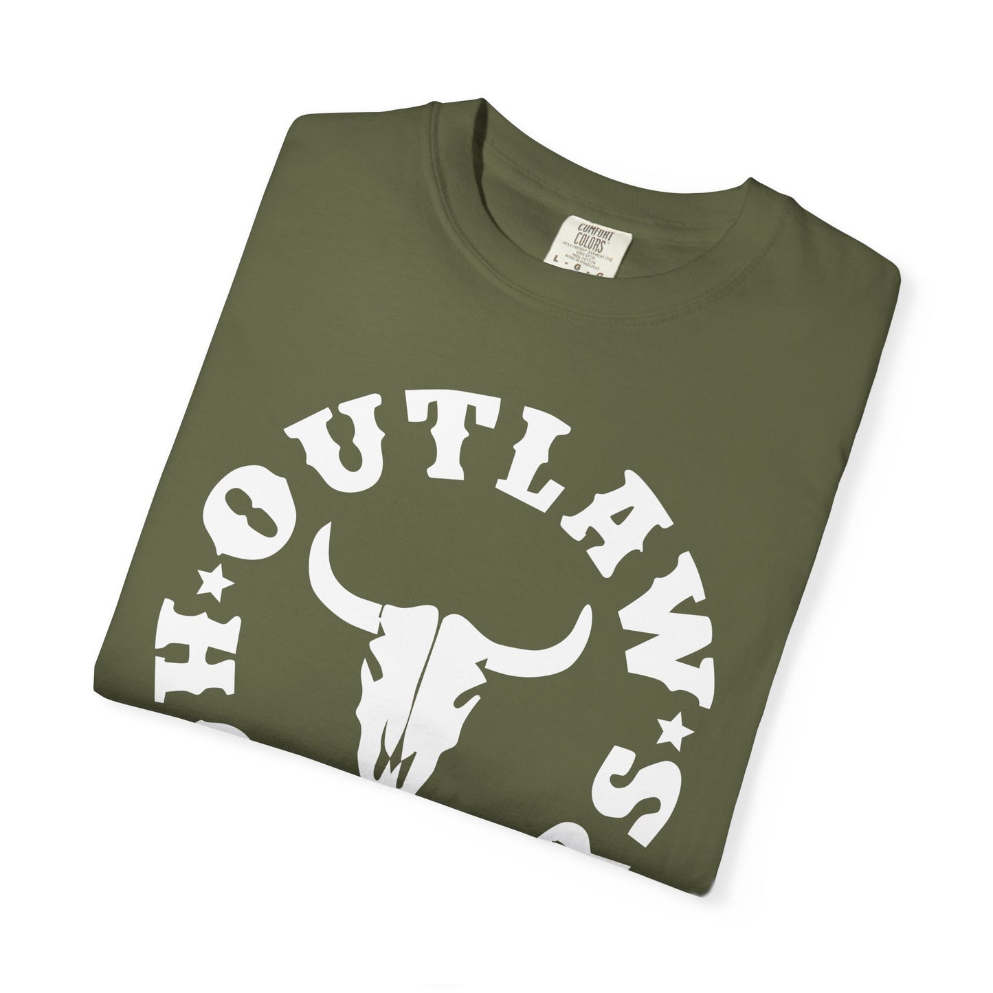 White Outlaw Holsters Garment-Dyed T-shirt, Unisex