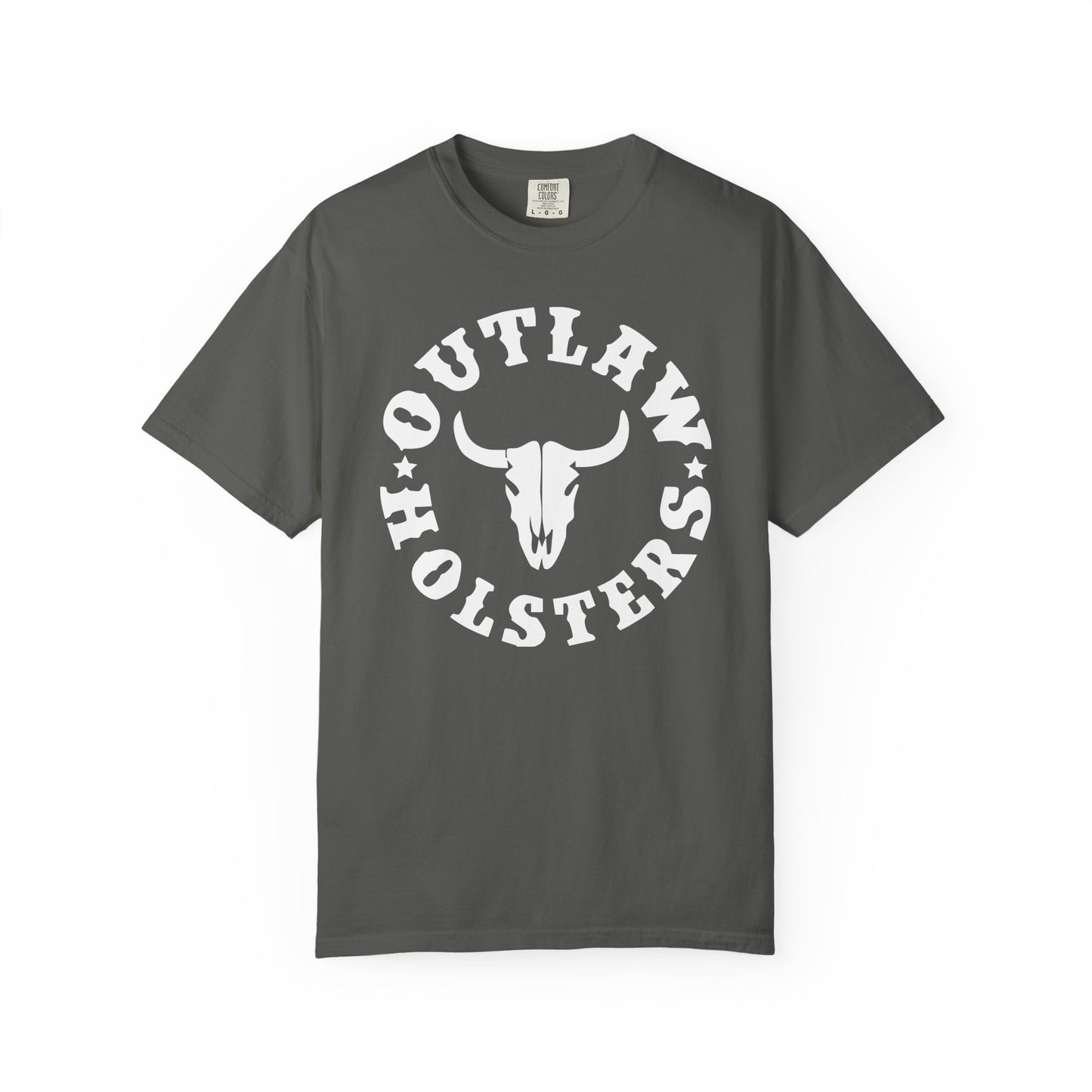 White Outlaw Holsters Garment-Dyed T-shirt, Unisex