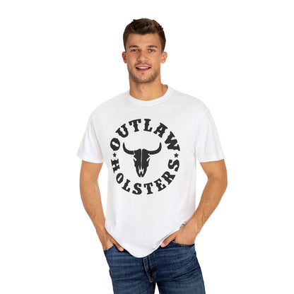 Black Outlaw Holsters Garment-Dyed T-shirt, Unisex