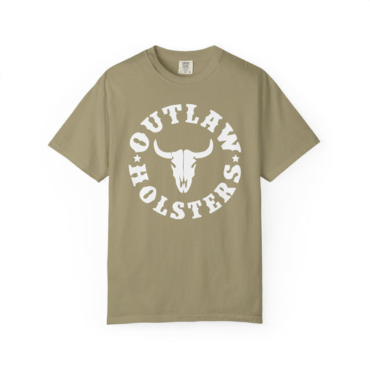 White Outlaw Holsters Garment-Dyed T-shirt, Unisex