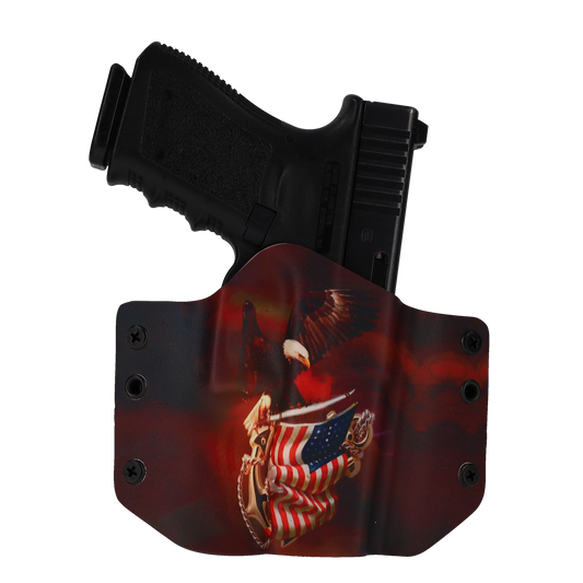 American Flag Eagle OWB Holster